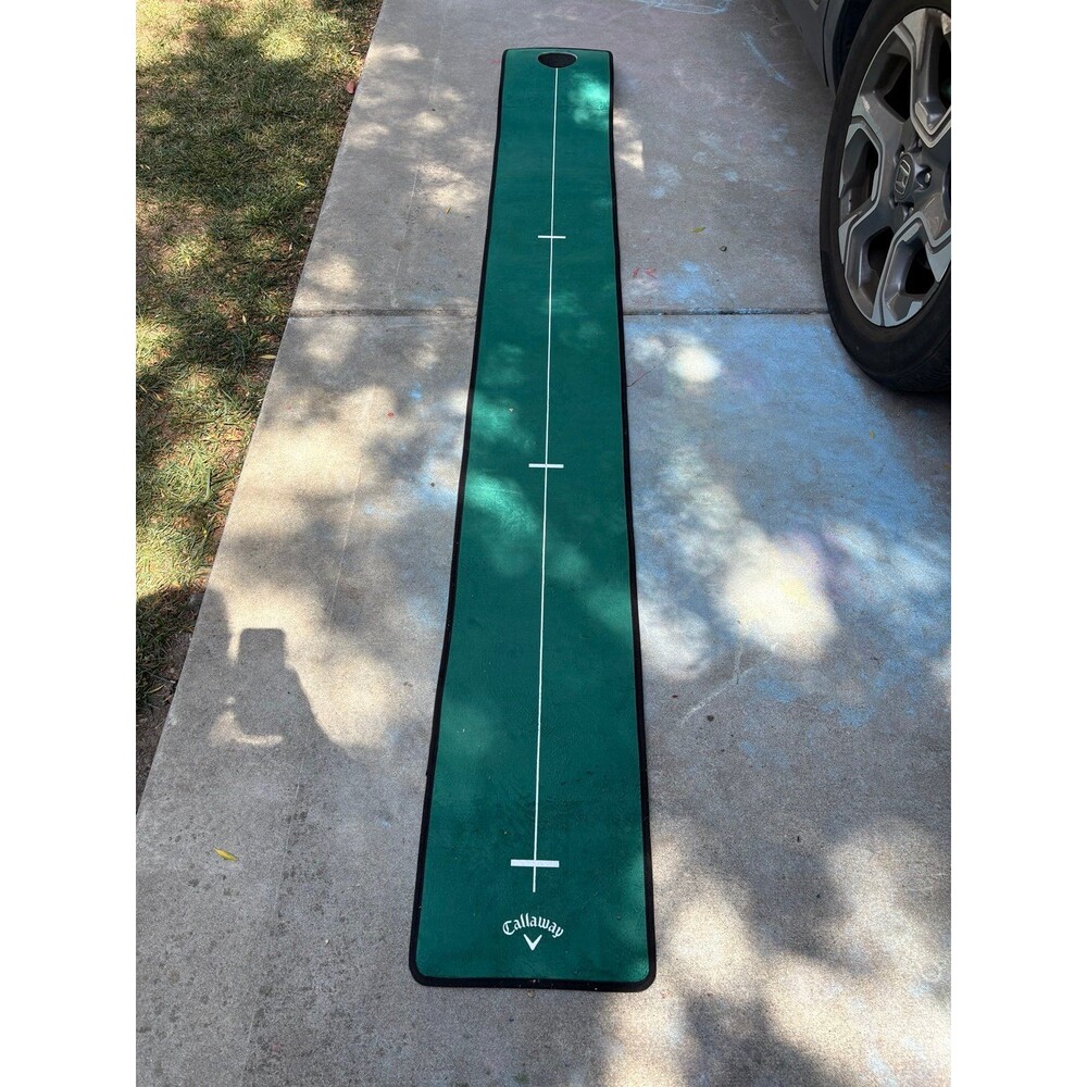Callaway Golf Putting Mat Green Indoor Outdoor Practice Training Aid